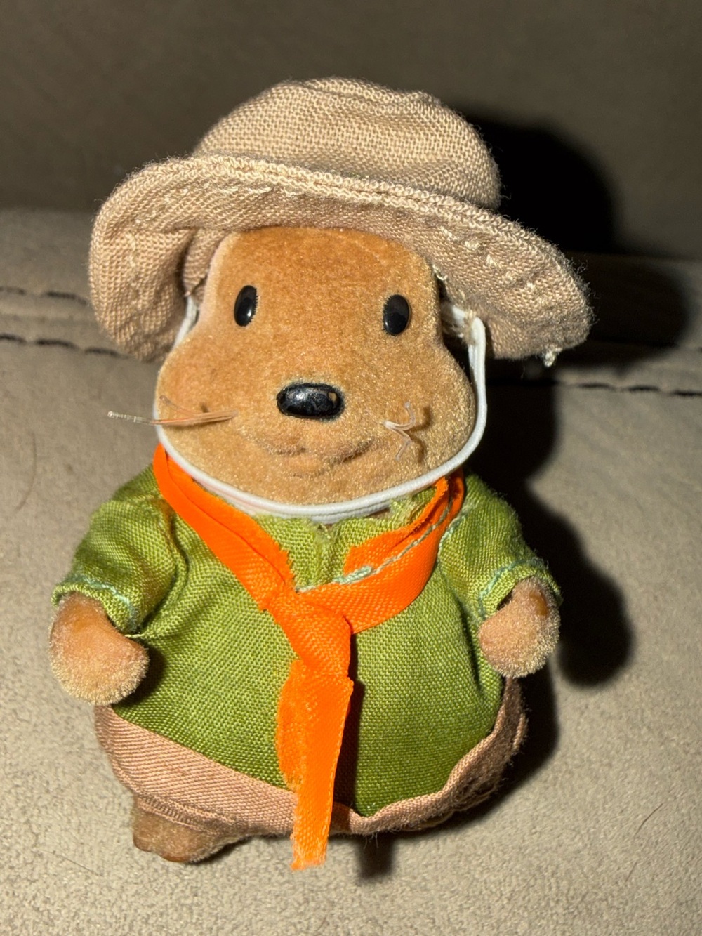 Woodbrook Beaver Sylvanian Families (Calico Critters) in scout uniform.
